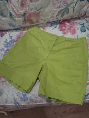 Talbots Adorable Lime Green Shorts